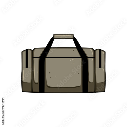 Brown weekender duffel bag with black straps providing a compact and versatile luggage solution for short trips, sports activities, and casual journeys