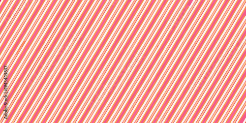 Candy cane stripes in shades of red and white create a vibrant pattern