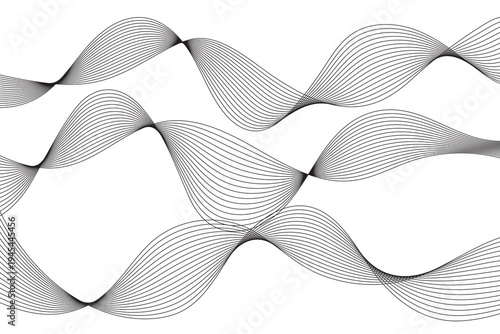 Abstract wavy lines illustration. 