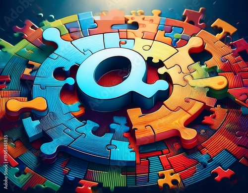 Wallpaper Mural collaborative problem solving connecting the pieces of the q a puzzle Torontodigital.ca