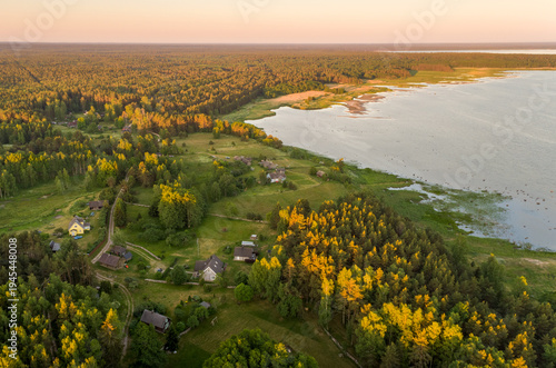 Quadro su tela Natturi fishing village. Lahemaa National Park. Estonian nature.
