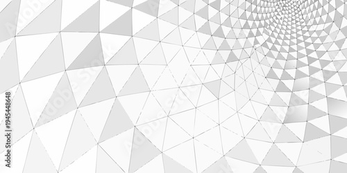 Abstract geometric pattern featuring converging lines and triangular shapes