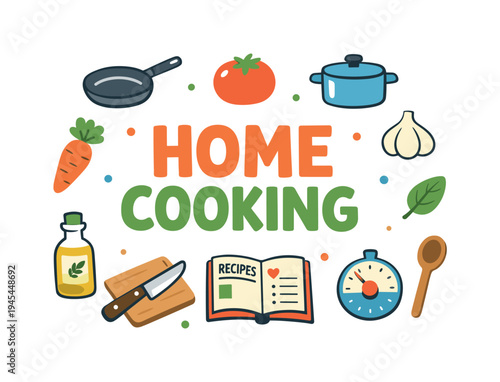 Healthy home cooking preparation routine focused on chopping fresh ingredients, organizing simple recipes, and building nutritious eating habits through everyday kitchen activities. HOME