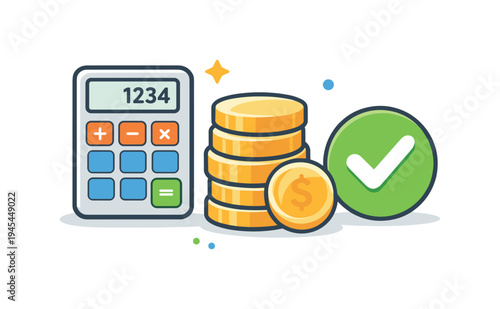 Small business financial management and careful expense monitoring supporting sustainable company stability and responsible budgeting practices, a simple calculator placed beside a small