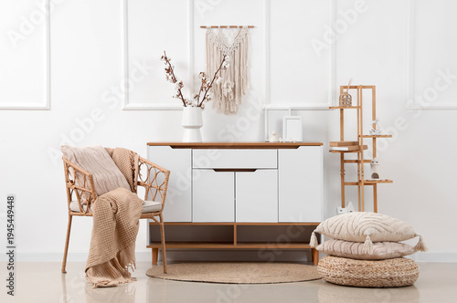 Interior of light living ro...