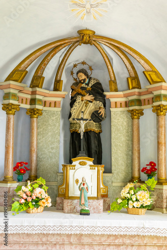 Photography Saint John of Nepomuk statue in Spania Dolina church