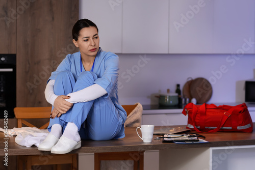 Female doctor suffering fro...