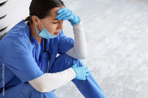Female doctor with medical ...