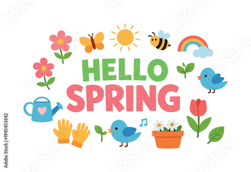 Seasonal transition celebrating the arrival of warmer weather, blooming nature, and fresh positive energy after winter, representing renewal, growth, and joyful outdoor lifestyle moments