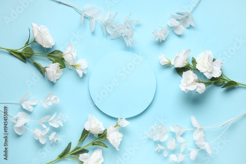 Blank card with artificial ...