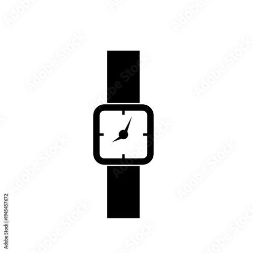 Smart Watch Vector Illustration – Modern Digital Wearable Fitness and Health Tracker Icon