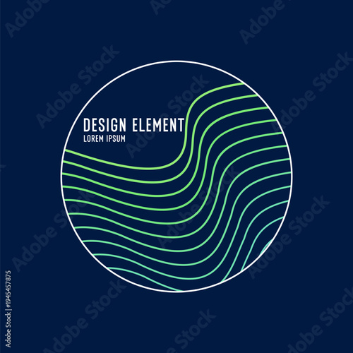 Stylish minimalistic poster to place the title. A geometric shape consisting of particles. Geometric illustration.	