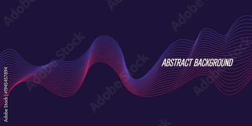 A design element. Vector graphics. Abstract illustration for the presentation and placement of various text information. A simple, elegant background with wavy lines.
