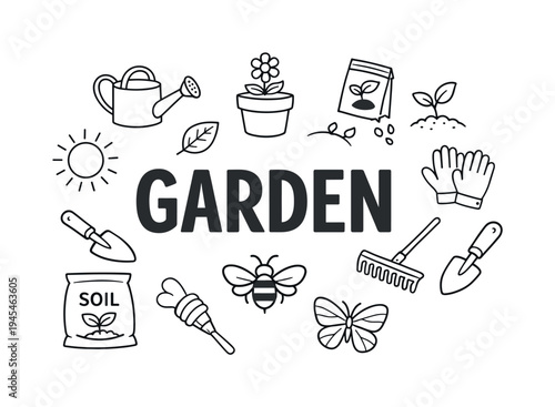 Seasonal gardening and outdoor lifestyle concept focused on planting, nurturing flowers and plants, and enjoying the calm and satisfaction of spring garden care and nature activities. GARDEN