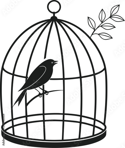 bird in cage
