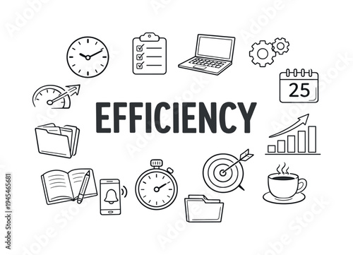 Modern workplace productivity and professional efficiency concept focused on organizing tasks, optimizing workflow and completing responsibilities effectively in busy business environments