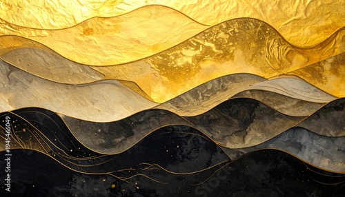 金と黒の優雅な背景素材、壁紙