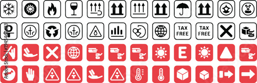 packaging safety and warning symbols for product labels