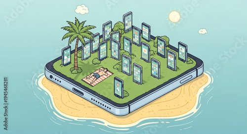 Digital Detox Escaping the Constant Connectivity of Smartphones on a Tropical Island Getaway