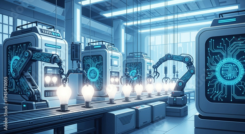 Smart agriculture field utilizing drones for crop monitoring and solar panels for renewable energy, illustrating modern sustainable farming technology