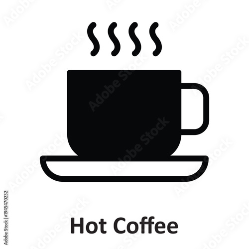 Hot Coffee Vector Icon which can easily modify or edit