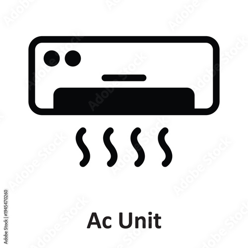 AC Unit  Vector Icon which can easily modify or edit