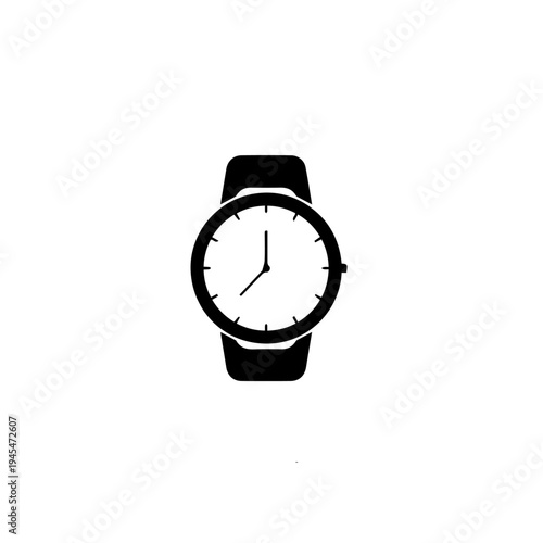 Smart Watch Vector Illustration – Modern Digital Wearable Fitness and Activity Tracker Icon