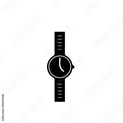 Smart Watch Vector Illustration – Modern Digital Wearable Fitness and Health Tracker Icon