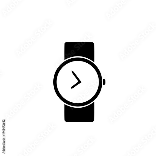 Smart Watch Vector Illustration – Modern Digital Wearable Fitness and Activity Tracker Icon