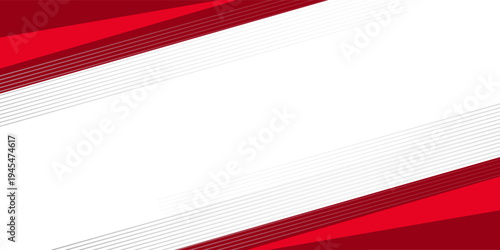 Abstract 3d red modern with simple shapes background
