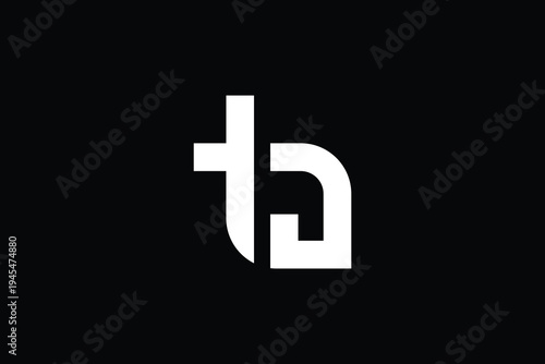  letter tj logo vector design template