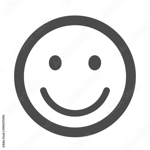 Happy Smile Face Emoji Icon for Positive Emotion Reaction and Customer Satisfaction Symbol Isolated Transparent PNG File