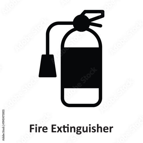 Fire Extinguisher Vector Icon which can easily modify or edit