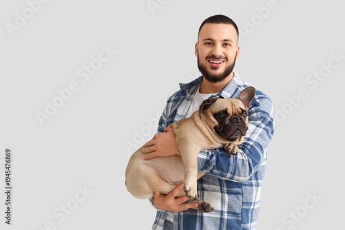 Handsome young happy man wi...