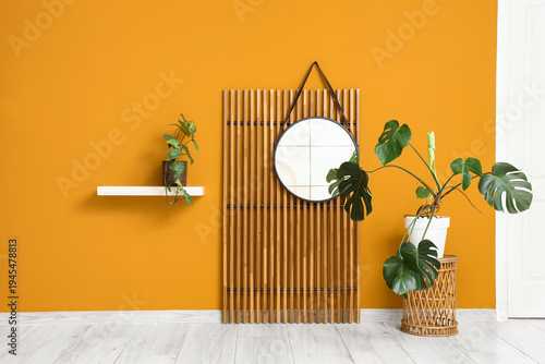 Folding screen, mirror and ...