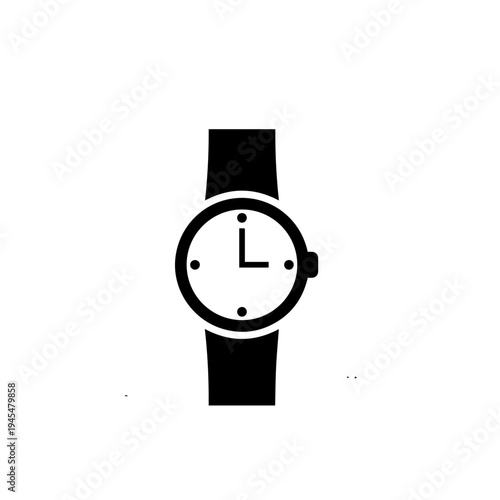 Smart Watch Vector Illustration – Modern Digital Wearable Fitness and Health Gadget Icon