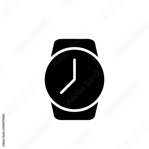 Smart Watch Vector Illustration – Modern Digital Wearable Fitness and Health Tracker Icon