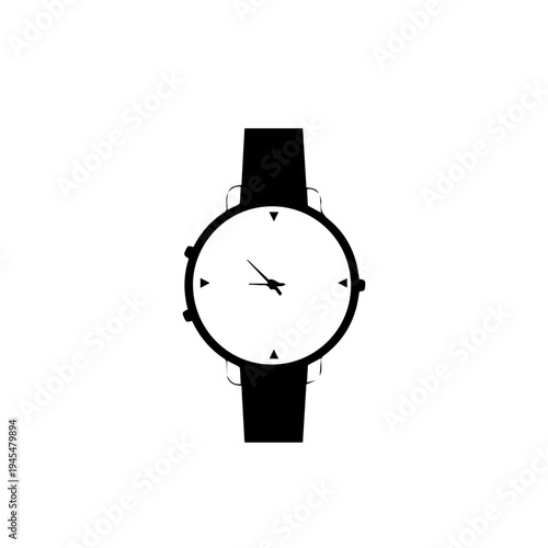 Smart Watch Vector Illustration – Modern Digital Wearable Fitness and Health Gadget Icon