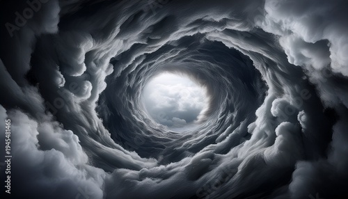 Dark Ominous Clouds Swirling Around A Void