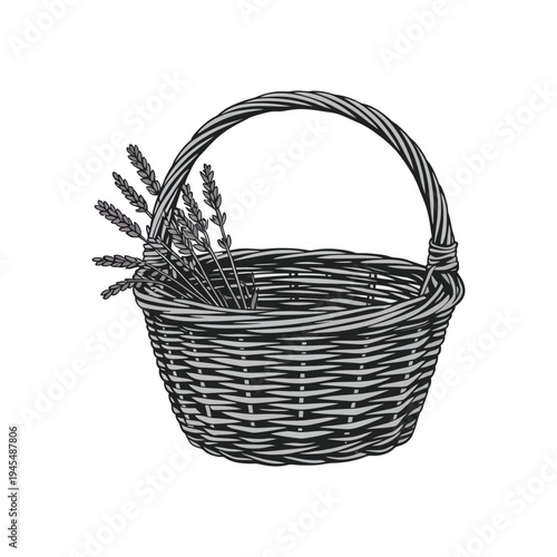 empty wicker basket