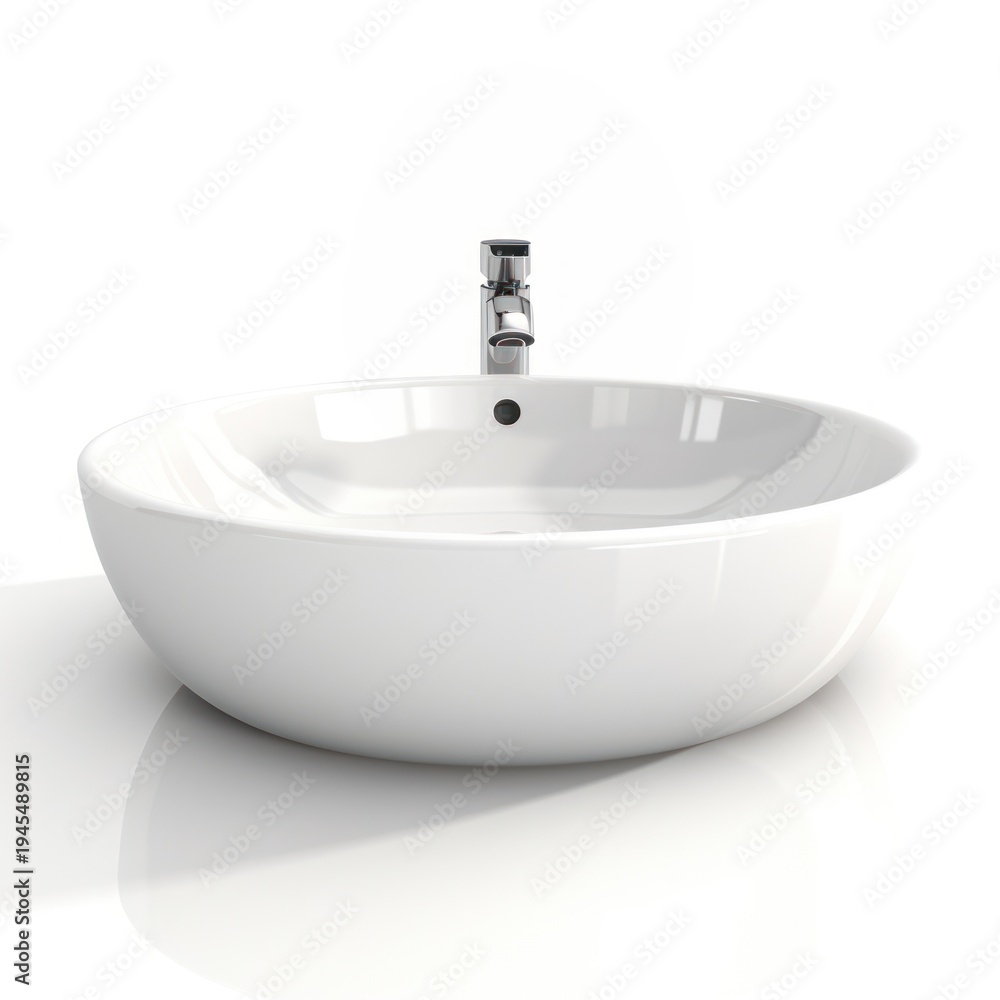 Fototapeta premium Washbasin bathtub white sink.