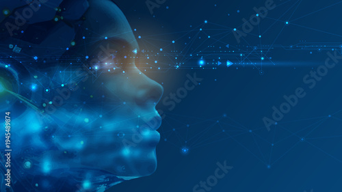 Vector Abstract modern technology futuristic, Artificial Intelligence concept. Cyber Big Data, digital data, datum communication, innovation on hi tech future, cyberspace design for background