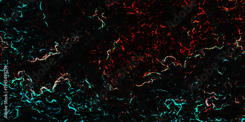 Abstract colorful background with organic wavy shapes and patterns, evoking a sense of visual complexity and artistic flair.