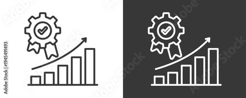 Improvement Icon Set Vector Collection Isolated In Black And White