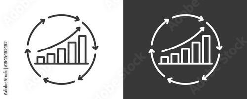 Kaizen Icon Set Vector Collection Isolated In Black And White