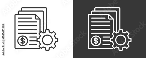 Production Icon Set Vector Collection Isolated In Black And White