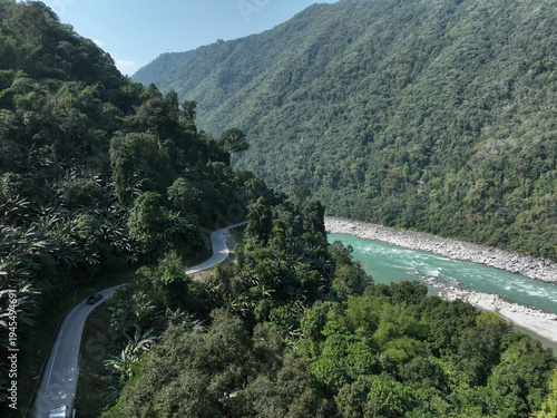 Beautiful tropical forest  in Tibet, China