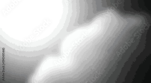 A grayscale gradient background with a bright white circle and dark shadows blended together smoothly