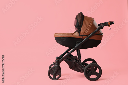 Modern baby stroller on pin...