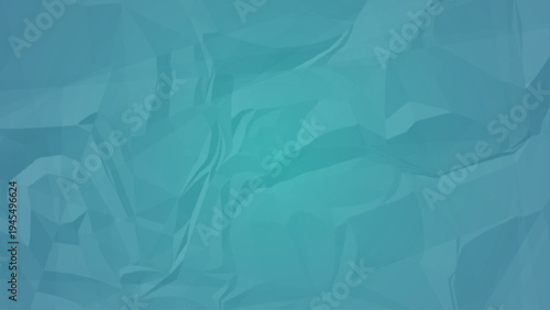 Turquoise Crumpled Paper Texture Background, Abstract Wrinkled Folded Paper Surface in Teal Blue Tone, Minimal Creative Backdrop for Poster, Branding, Packaging, Wallpaper and Modern Graphic Design